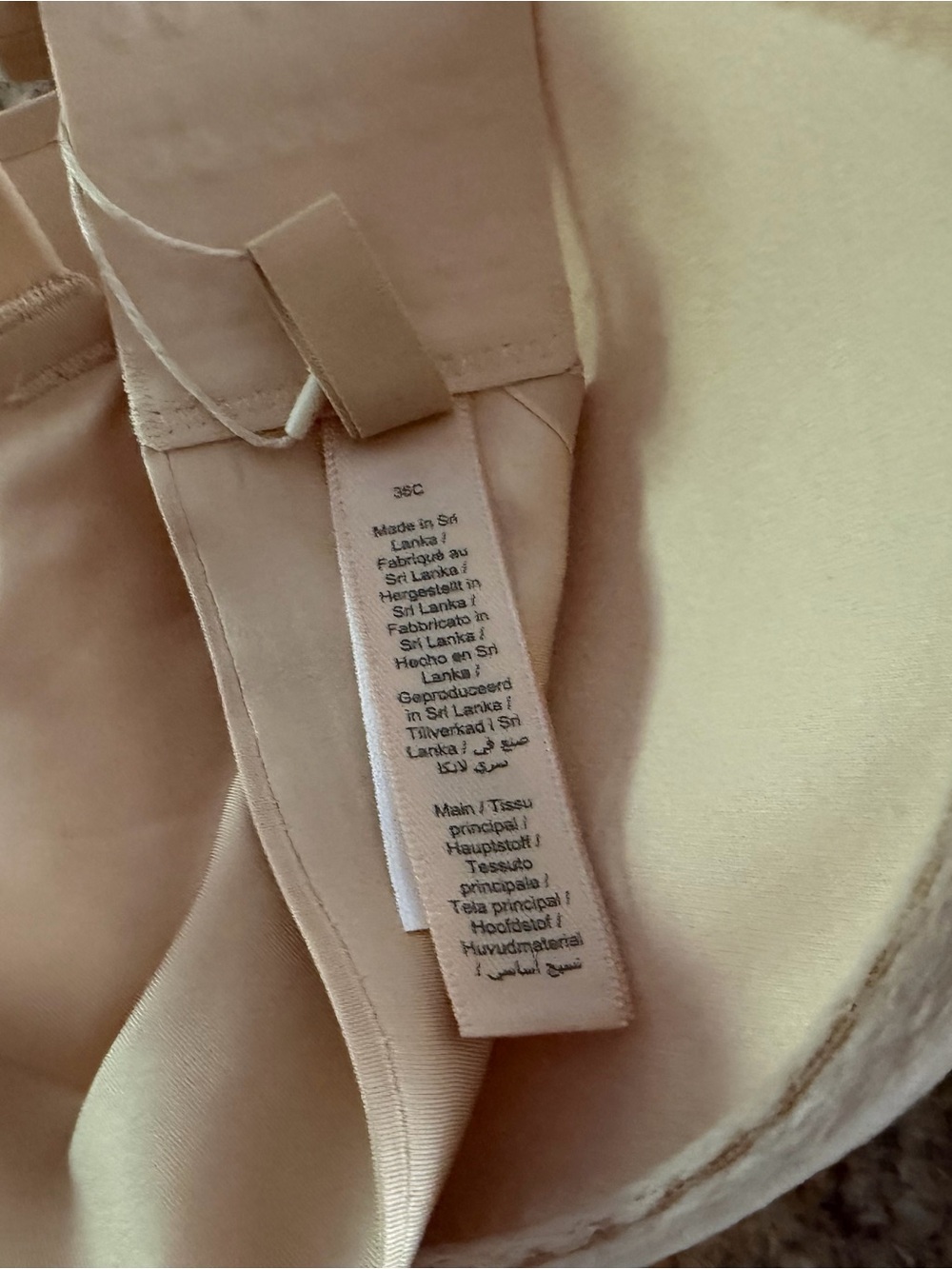 Skims Push Up Nipple Bra in the color Sand - Picture 3 of 4